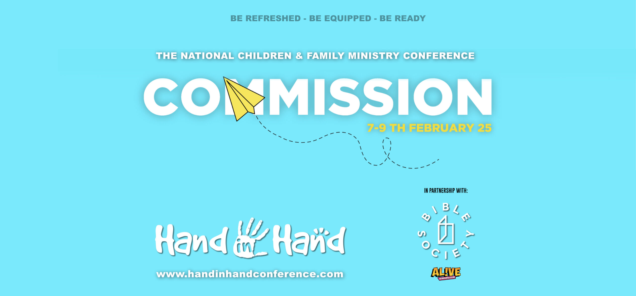 Hand in Hand 2025 Commission conference.<br />
7th-9th February 2025<br />
Bethel Convention Centre, Birmingham, UK. 